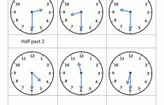 First Grade Math Activities Telling The Time Half Past 1 | Telling | Printable Telling Time Worksheets 1St Grade