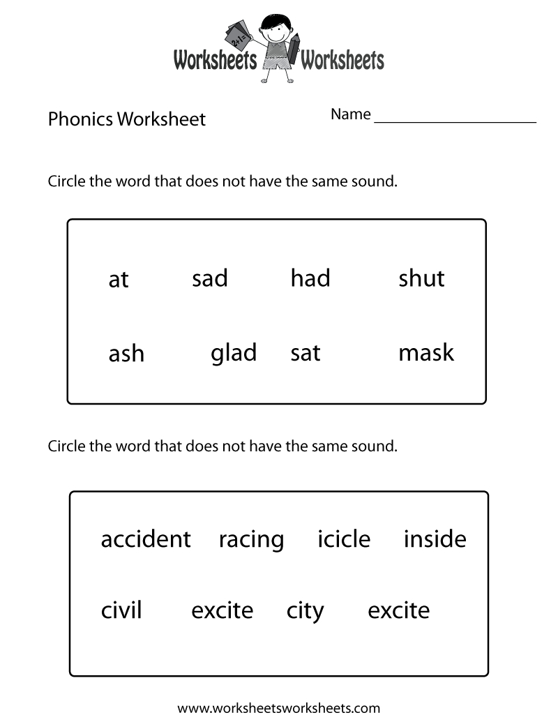 First Grade Phonics Worksheet Printable. The Bottom Part Is Advanced | Grade 1 Phonics Worksheets Free Printable