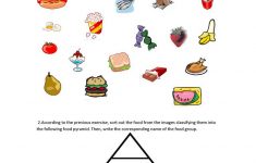 Food Pyramid - Healthy And Unhealthy Food. Worksheet - Free Esl | Free Printable Nutrition Worksheets