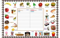 Foods I Like &amp; Dislike Worksheet - Free Esl Printable Worksheets | Likes And Dislikes Worksheets Printable