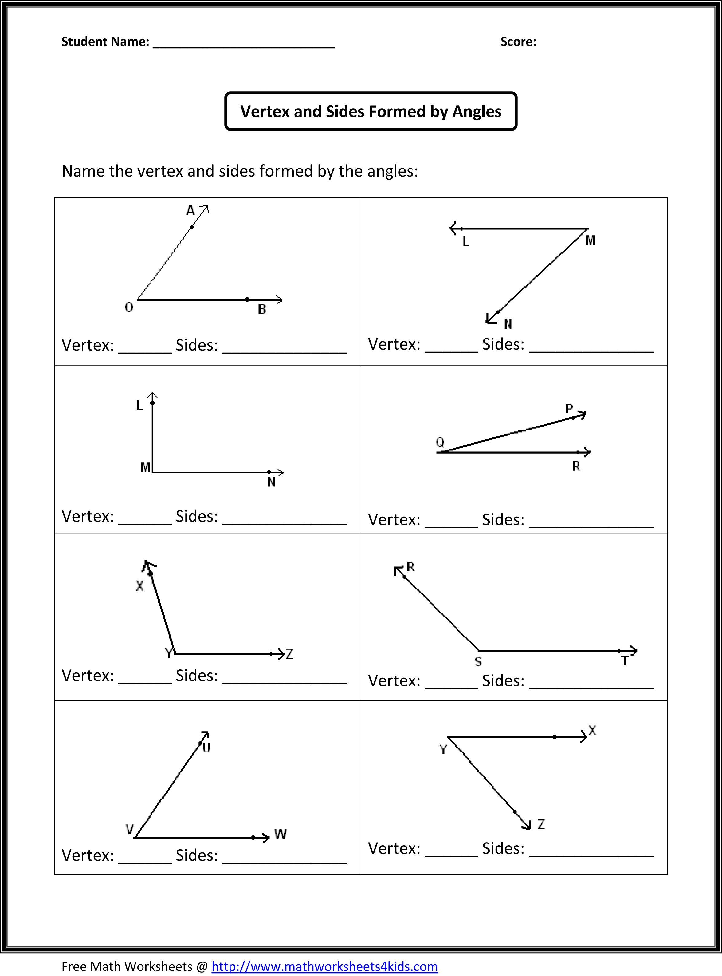 Fourth Grade Math Worksheets Printable Worksheets For Everything | 4Th Grade Geometry Worksheets Printable
