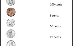 Free 1St Grade Worksheets | Match The Coins And Its Values - Free | Free Printable Money Worksheets For Kindergarten