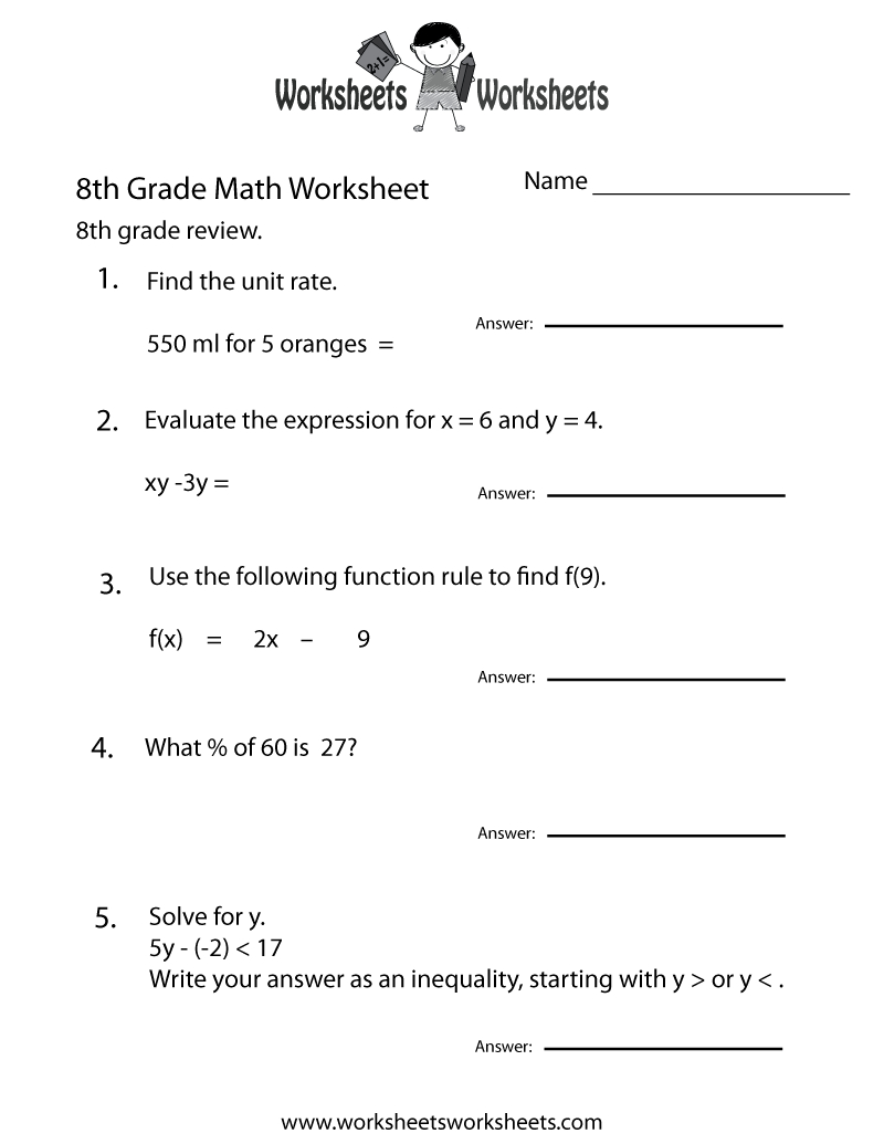 Free 8Th Grade Worksheets | Two Ways To Print This Free 8Th Grade | 8Th Grade Worksheets Printable Free