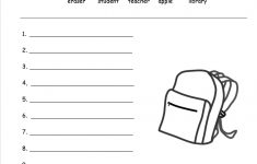 Free Back To School Worksheets And Printouts | Printable School Worksheets