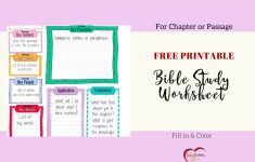 Free Bible Journal Key Worksheet – Bible Journal Love | Free Printable Bible Study Worksheets For Adults