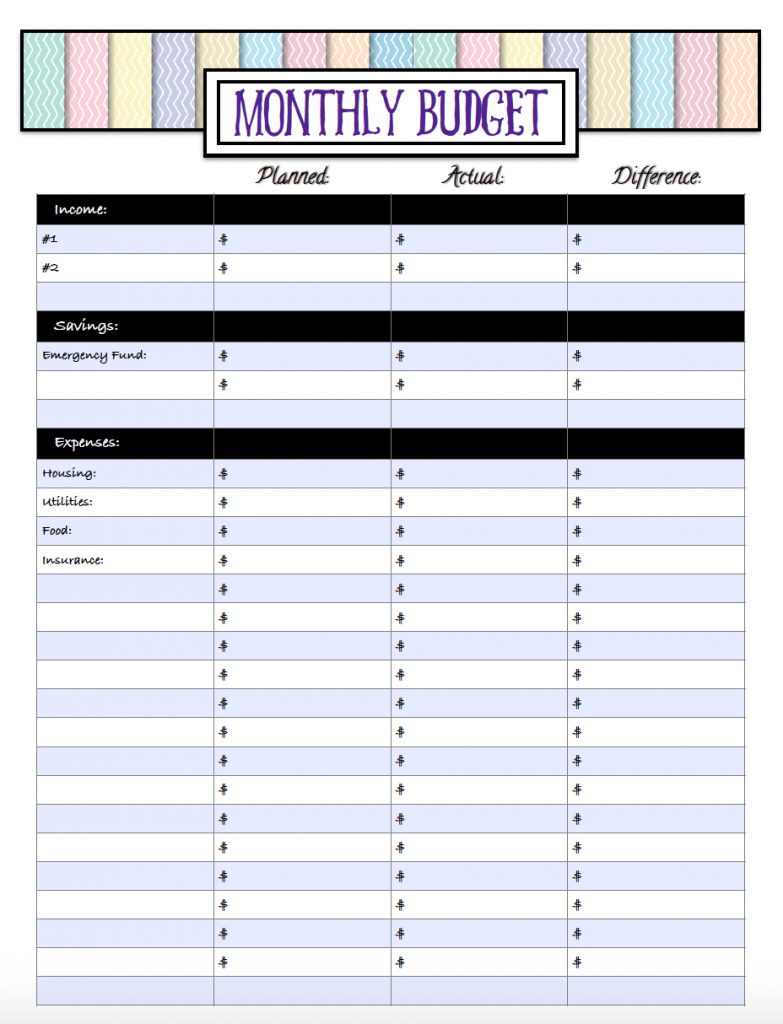 Free Budgeting Printables: Expense Tracker, Budget, & Goal-Setting ...