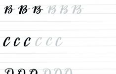 Free Calligraphy Practice Sheets Printable – Pointeuniform.club | Free Printable Calligraphy Worksheets