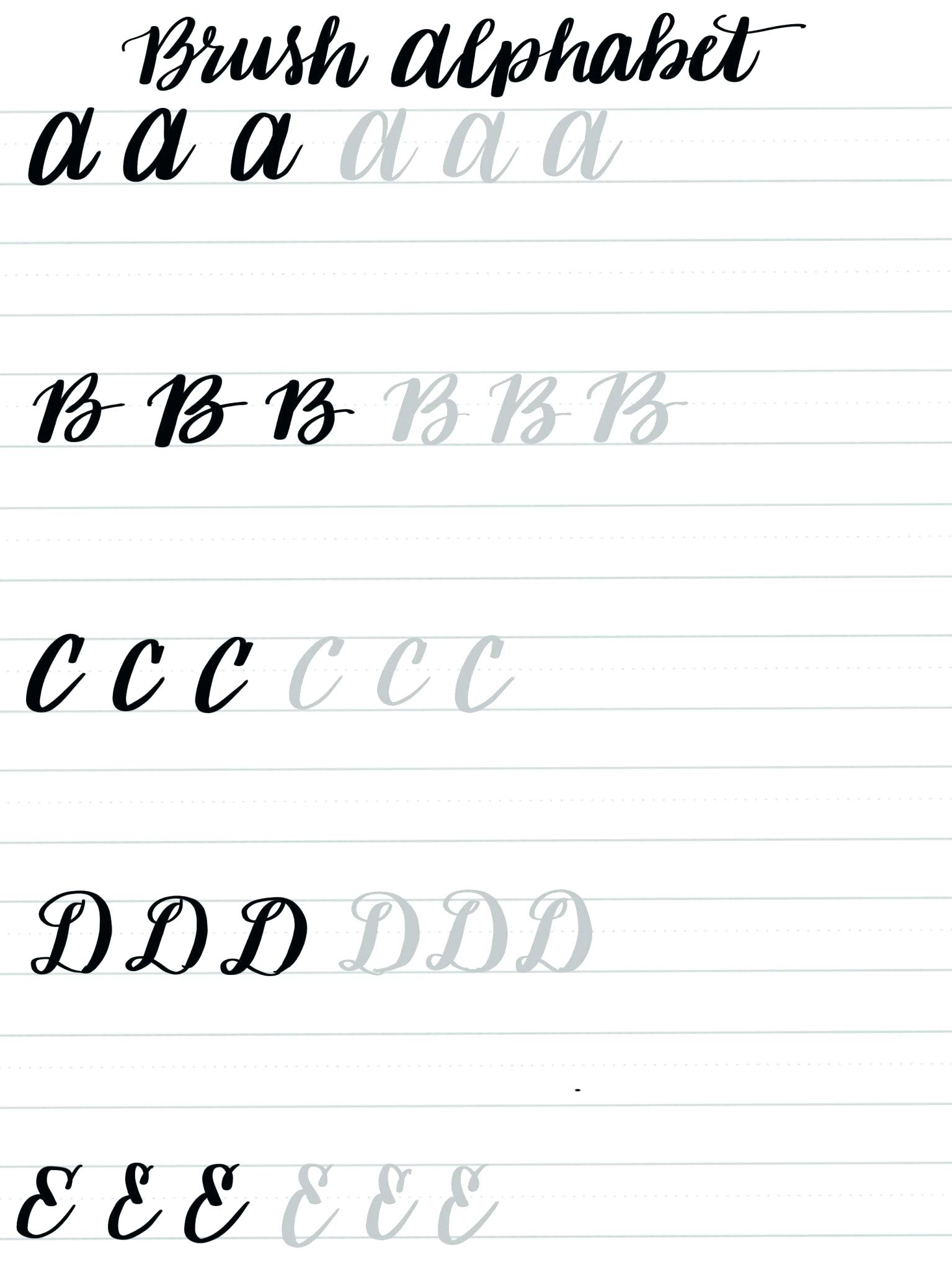 Free Calligraphy Practice Sheets Printable