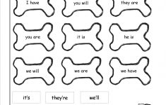 Free Contractions Worksheets And Printouts | Free Printable Contractions Worksheets