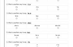 Free Contractions Worksheets And Printouts | Printable Contraction Worksheets 2Nd Grade