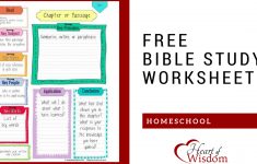 Free Key Bible Worksheet Printable – Heart Of Wisdom | Blog Worksheet Printable