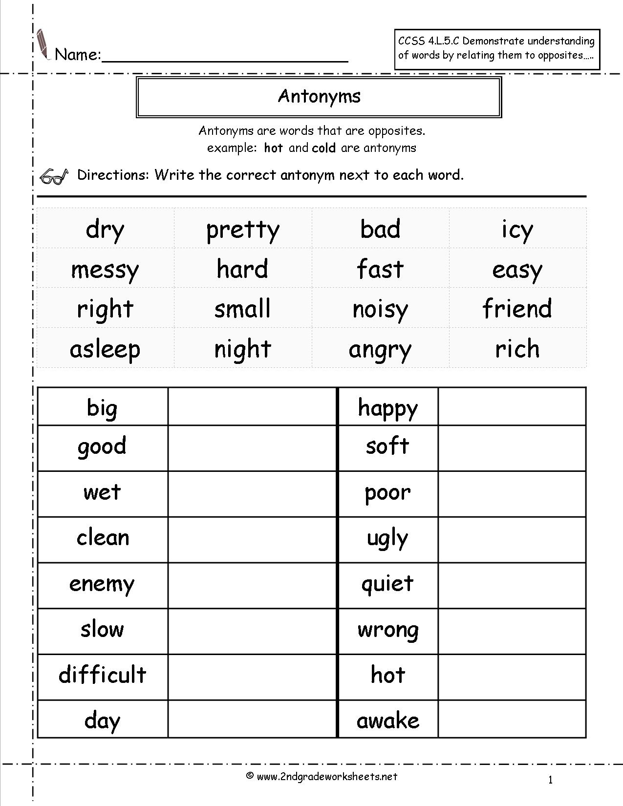 language-arts-worksheets