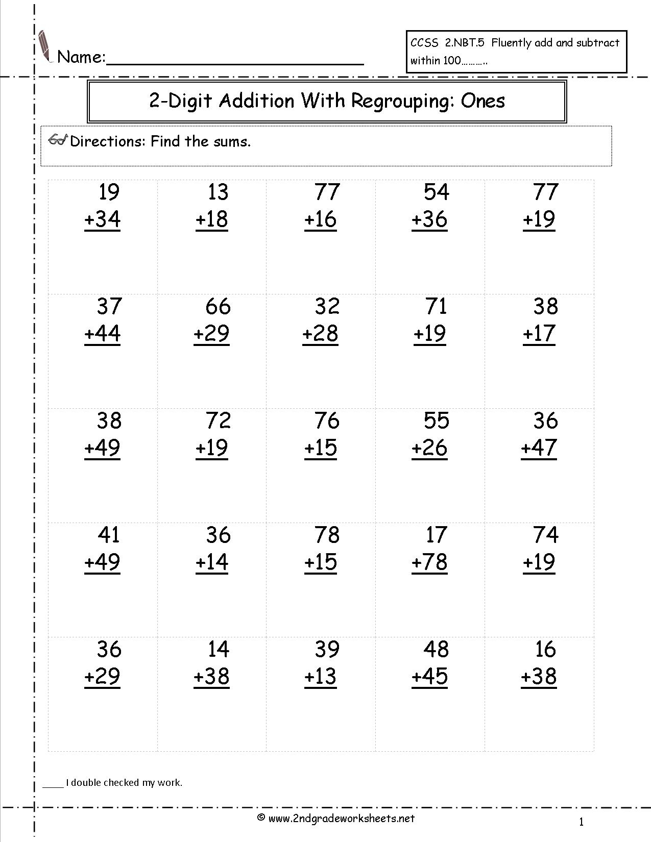 Free Math Worksheets And Printouts | Free Printable Subtraction Worksheets