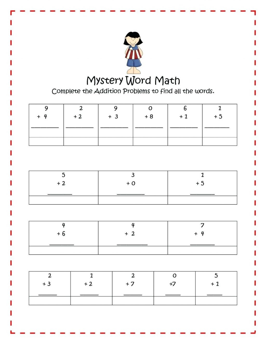 Free Printable Math Mystery Picture Worksheets Lexia s Blog