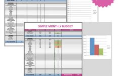 Free Monthly Budget Template - Frugal Fanatic | Free Printable Home Budget Worksheet