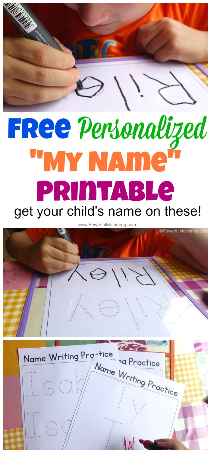 Free Name Tracing Worksheet Printable + Font Choices | Handwriting Names Printable Worksheets