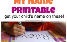 Free Name Tracing Worksheet Printable + Font Choices | Trace Your Name Worksheets Printables