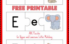 Free Printable Abc Puzzles | School Is Fun | Letter Matching, Upper | Abc Matching Worksheets Printable