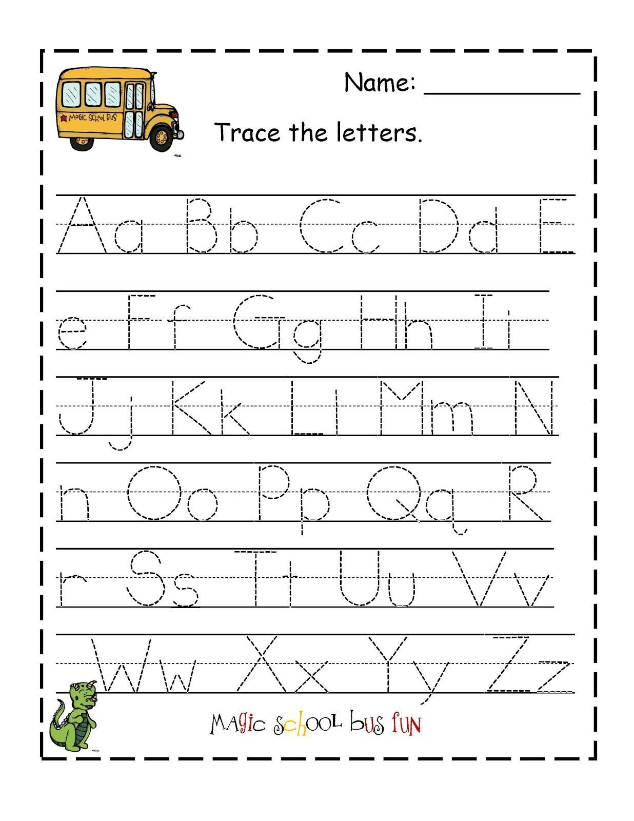 Free Printable Abc Tracing Worksheets #2 | Places To Visit | Printable Printing Worksheets