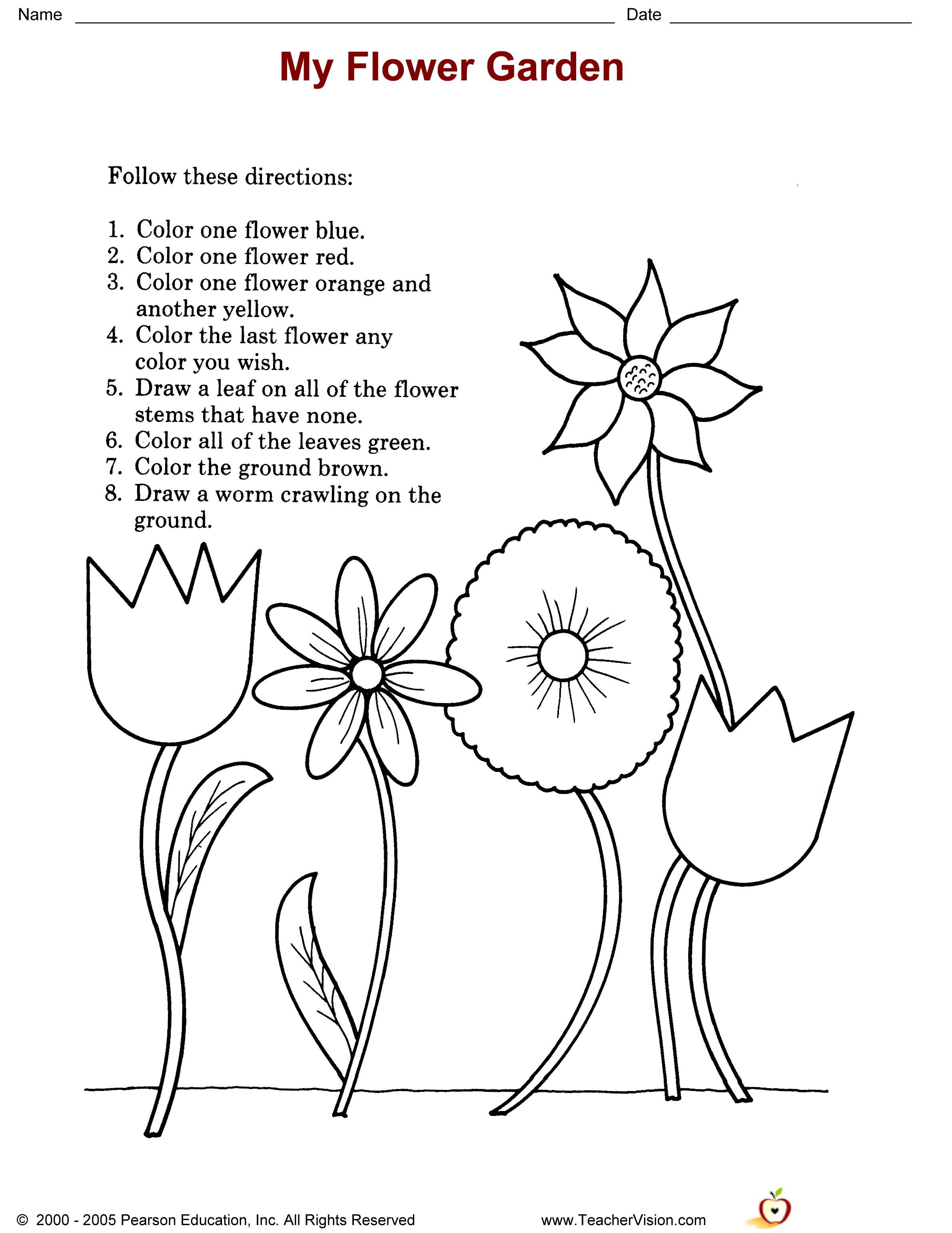 Art Worksheets For Kindergarten Printable Kindergarten Worksheets