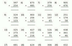 Free Printable Addition Worksheets 3 Digits | Printable Math Worksheets 4Th 5Th Grade
