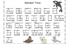 Free Printable Alphabet Tracing Worksheets Number For Kindergarten | Free Printable Alphabet Tracing Worksheets For Kindergarten