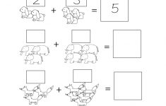 Free Printable Animal Addition Worksheet For Kindergarten | Free Printable Pet Worksheets