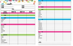 Free Printable Budget Planning Worksheets | Easy Budget Planner Free Printable Worksheets