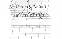 Free Printable Calligraphy Alphabet Practice Sheets | Scrapbooking | Printable Calligraphy Practice Worksheets