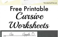 Free Printable Cursive Worksheets + Writing Prompts | Savannah | Free Printable 1St Grade Handwriting Worksheets