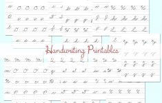 Free Printable Cursive Writing Practice Free Practice Cursive | Printable Cursive Handwriting Worksheets Alphabet