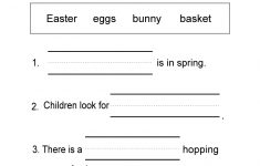 Free Printable Easter Reading Worksheet For Kindergarten Worksheets | Free Printable Economics Worksheets