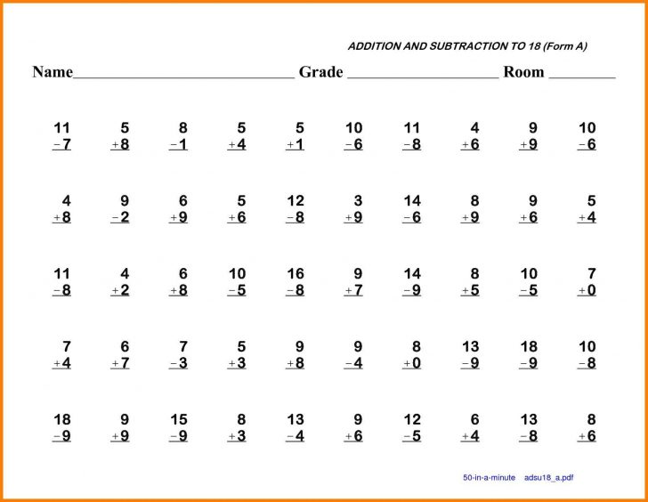 Free Printable First Grade Worksheets For Print Math Worksheet For