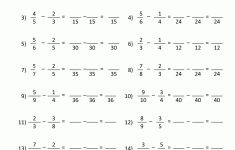 Free Printable Fraction Worksheets Subtracting Fractions 2 | Rekenen | Printable Fraction Worksheets