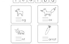 Free Printable Free Phonics Worksheet For Kindergarten | Printable Phonics Worksheets