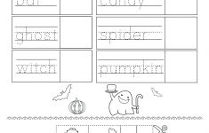 Free Printable Halloween Activity Worksheet For Kindergarten | Free Printable Kid Activities Worksheets