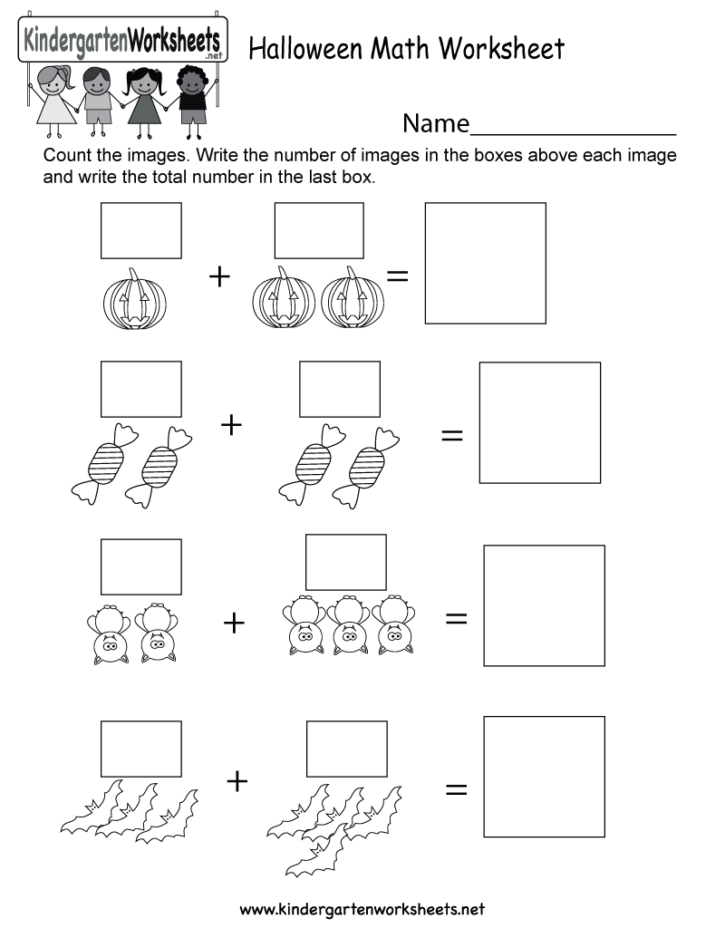 Free Printable Halloween Math Worksheet For Kindergarten | Printable Halloween Math Worksheets