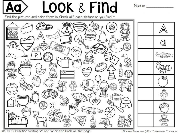 Picture Search And Find Worksheets