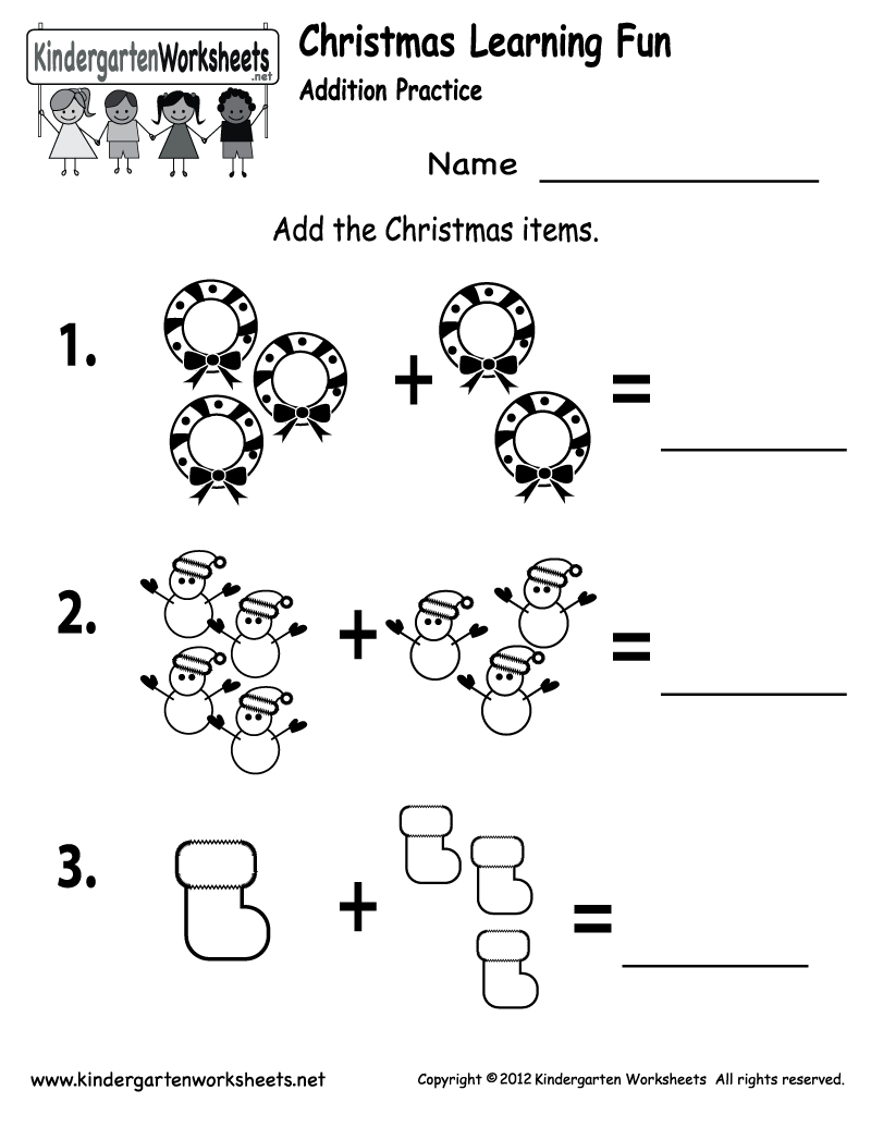 Free Printable Holiday Worksheets | Free Printable Kindergarten | Free Printable Christmas Math Worksheets Kindergarten