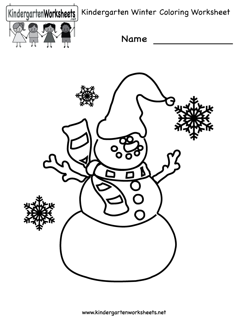 Free Printable Holiday Worksheets | Kindergarten Winter Coloring | Winter Holidays Worksheets Printables
