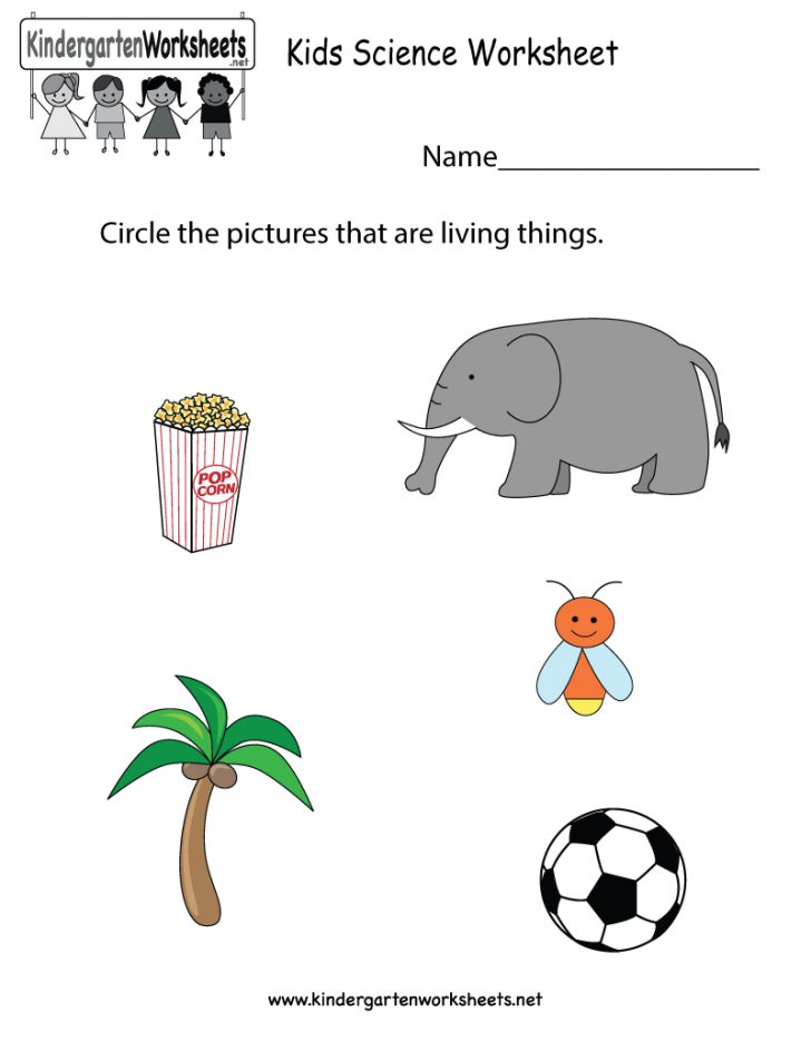 Free Printable Kids Science Worksheet For Kindergarten Free Printable