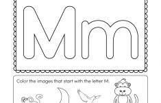 Free Printable Letter M Coloring Worksheet For Kindergarten | Letter M Printable Worksheets