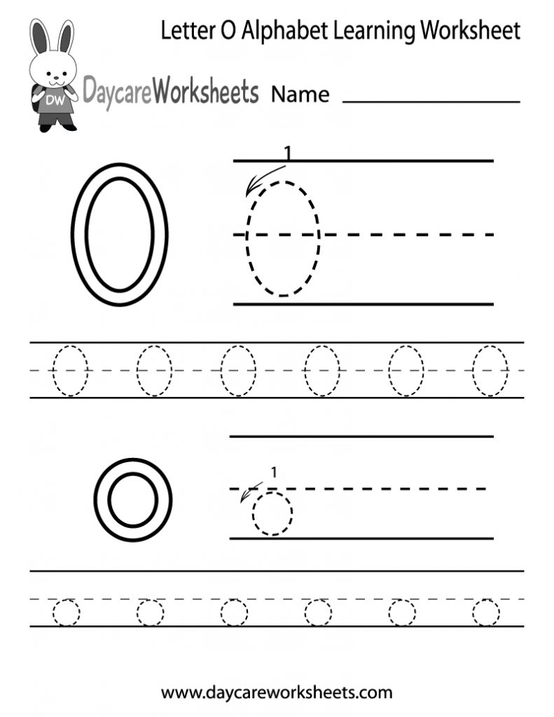 Free Printable Letter O Alphabet Learning Worksheet For Preschool ...