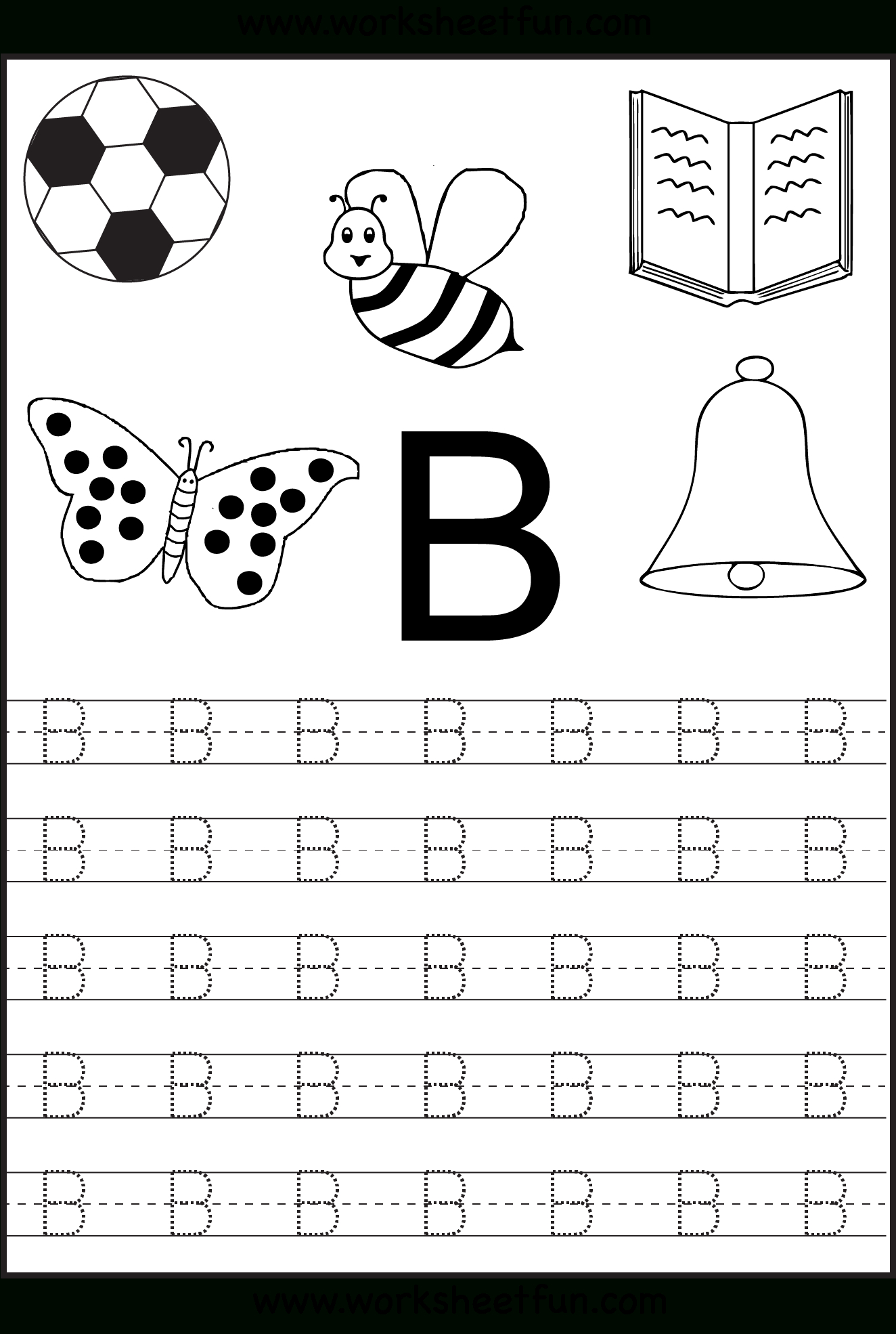 Free Printable Letter Tracing Worksheets For Kindergarten – 26 | Printable Abc Letters Worksheets