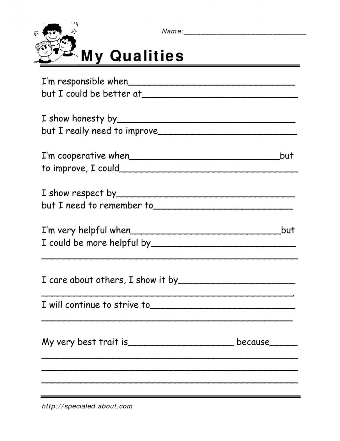 Free Printable Job Skills Worksheets Pdf Free