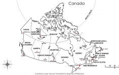 Free Printable Map Canada Provinces Capitals - Google Search | Free Printable Map Of Canada Worksheet