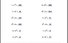Free Printable Math Worksheets 6Th Grade Order Operations Fractions | 6Th Grade Math And Reading Printable Worksheets