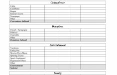 Free Printable Monthly Budget Worksheet Detailed Pdf Excel Simple | Simple Budget Worksheet Printable