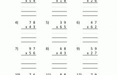 Free Printable Multiplication Worksheets 2 Digits2 Digits 3 | Multiplication Worksheets Ks2 Printable