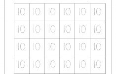 Free Printable Number Tracing And Writing (1-10) Worksheets - Number | Printable Number Tracing Worksheets For Kindergarten